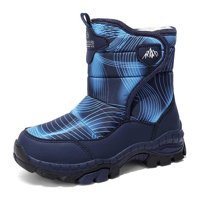Anti-Slip  Fleece and Thickened Warm Cotton Snow Boots