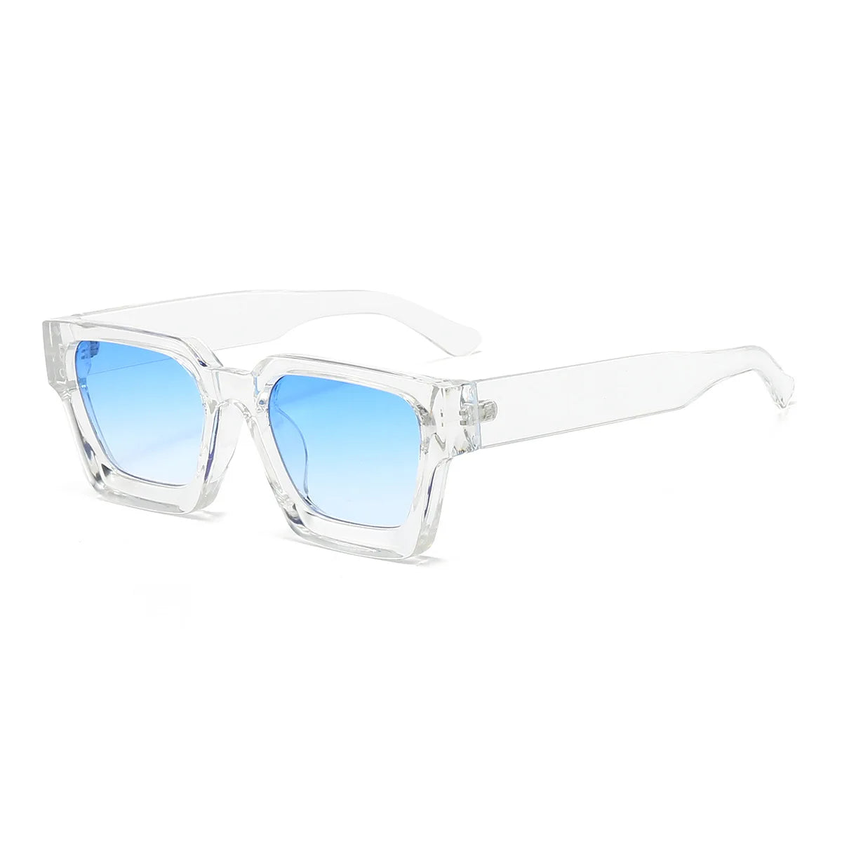 Square Luxury Retro Green Brand Designer Sun Glasses