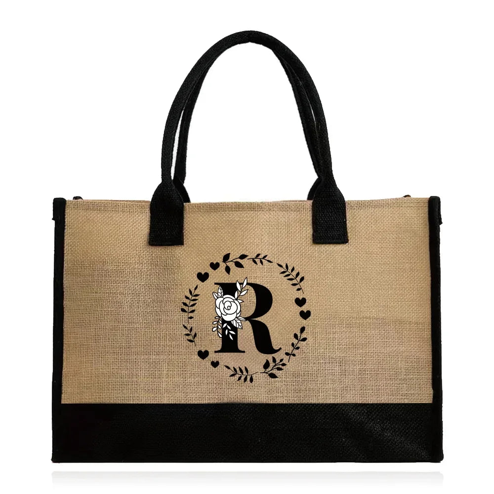 Large Capacity Grocery Letter Pattern Bags
