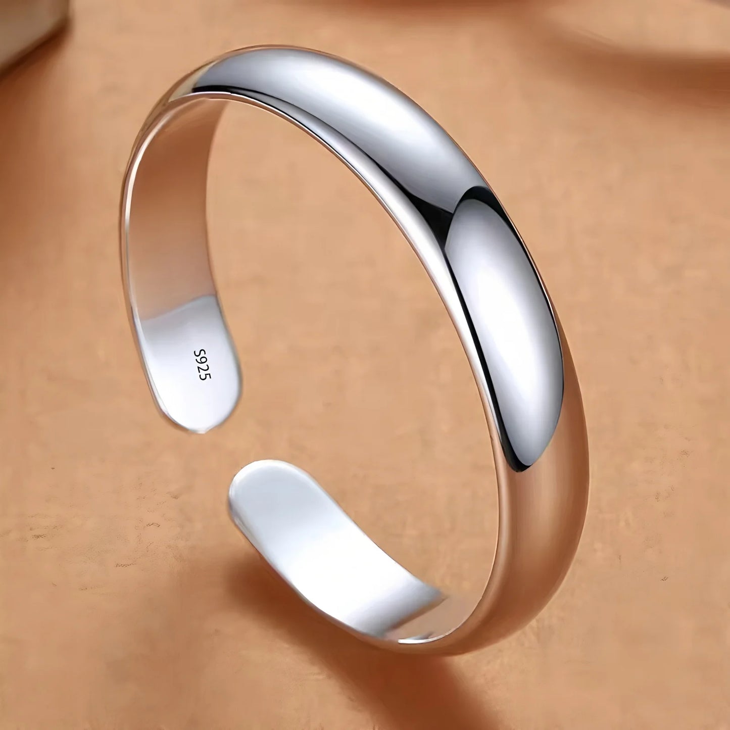 925 Sterling Silver Bangle Bracelet Set