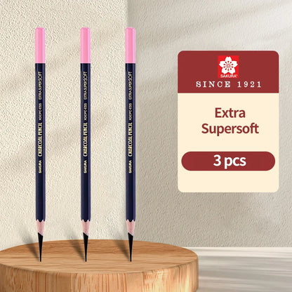 SAKURA Professional Charcoal Wooden Pencil Set