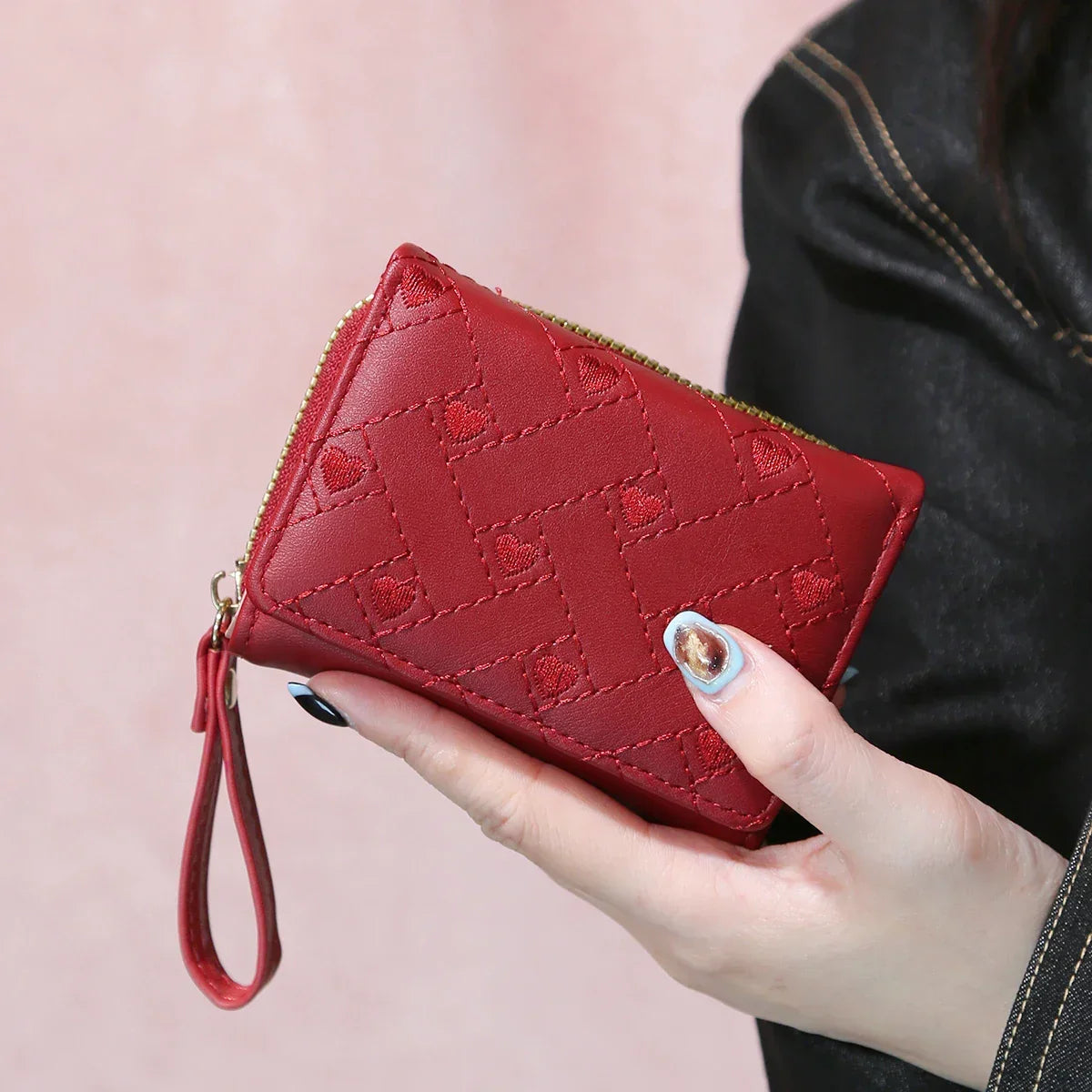 Short Love Buckle Large Capacity CardBag