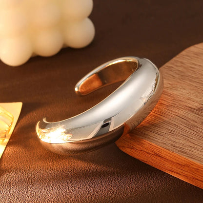 Exaggerated Hip Hop Rock Plastic Cuff Bracelet