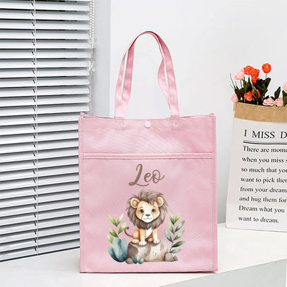 Kids Library Tote Bags Homeschool Cute Custom for Kids
