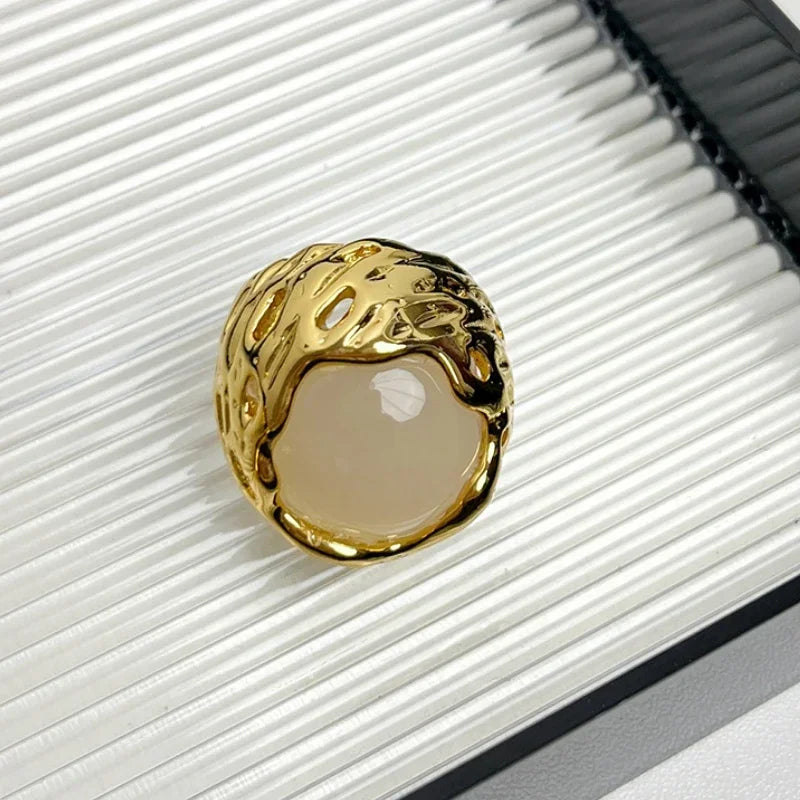 Pretty Geometric Big Finger Rings