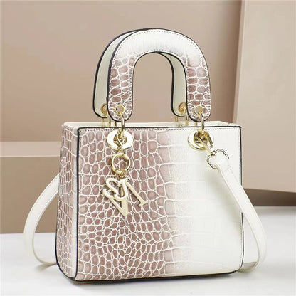DANA PU Leather Crocodile Shoulder Bag