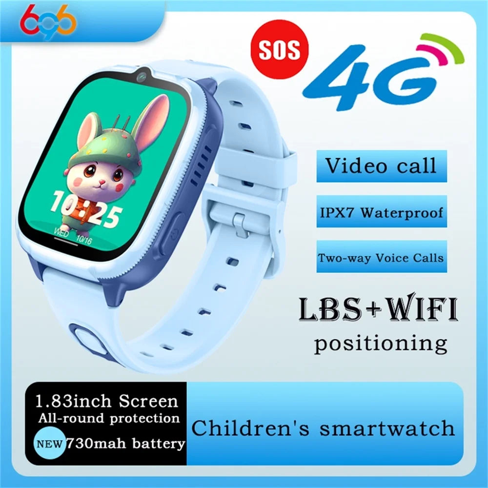 Video Call LBS WIFl Positioning Voice Calls Waterproof Smart Watch