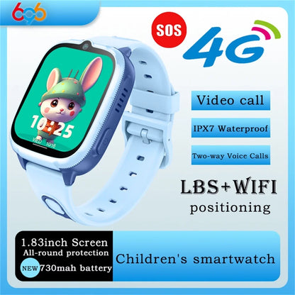 Video Call LBS WIFl Positioning Voice Calls Waterproof Smart Watch