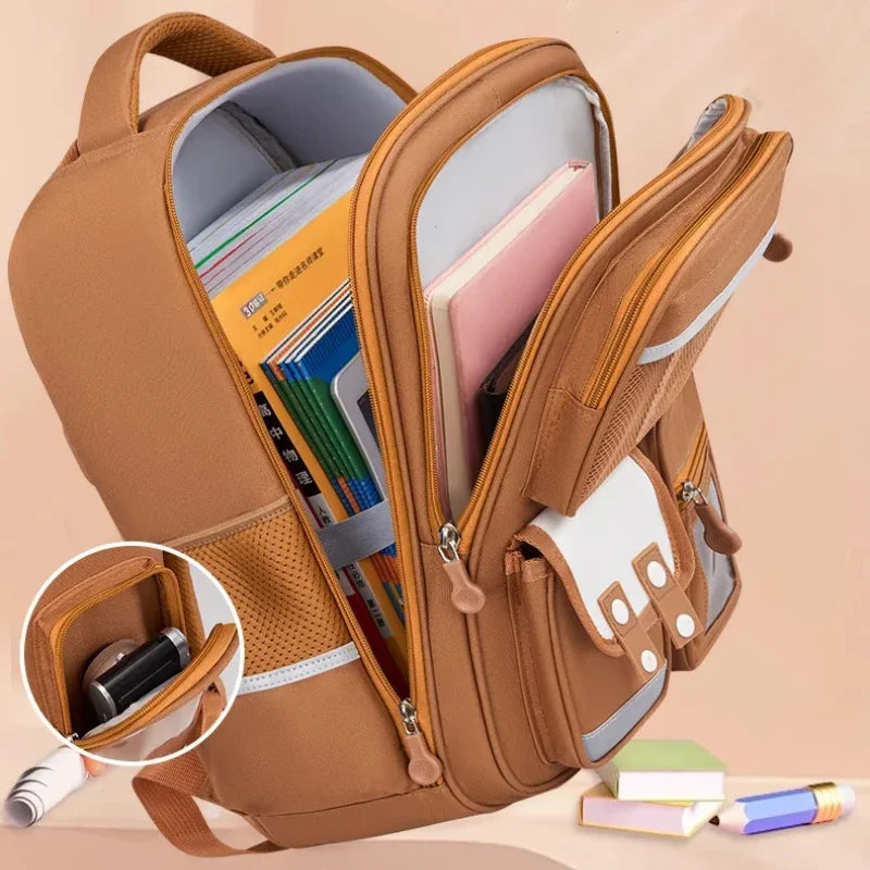 Capybara Children Backpack Waterproof Student Schoolbag Large Capacity