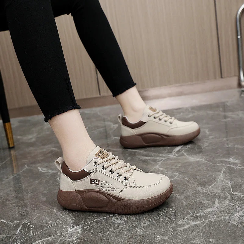 Thick Sole Elevated Casual Board Sneakers