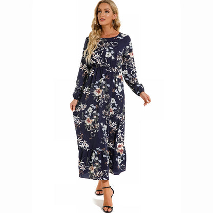 Maxi Bohemian Casual Full Sleeve Chiffon Dress