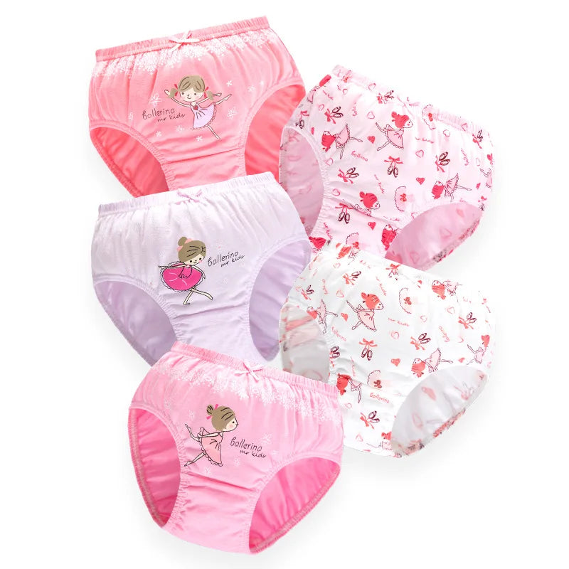 5/10 Pieces Cotton Girls Triangle Panties