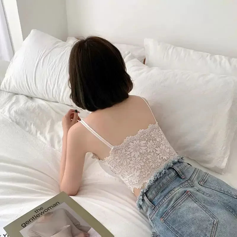 Sujetador push-up de encaje con flores, lencería sexy