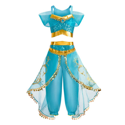 Elsa Anna Jasmine Rapunzel Pageant Cosplay Costume