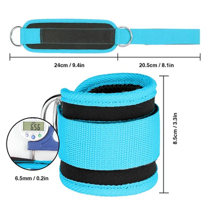 Cable Ankle Straps Double D-Ring Ankle Cuffs