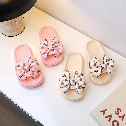 Princess Non-slip Soft Sole Toddler Bow Tie Slippers
