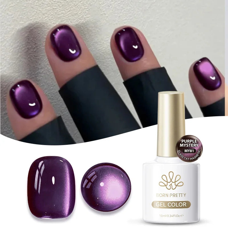 Dark Red Cat Magnetic Gel Nail Polish