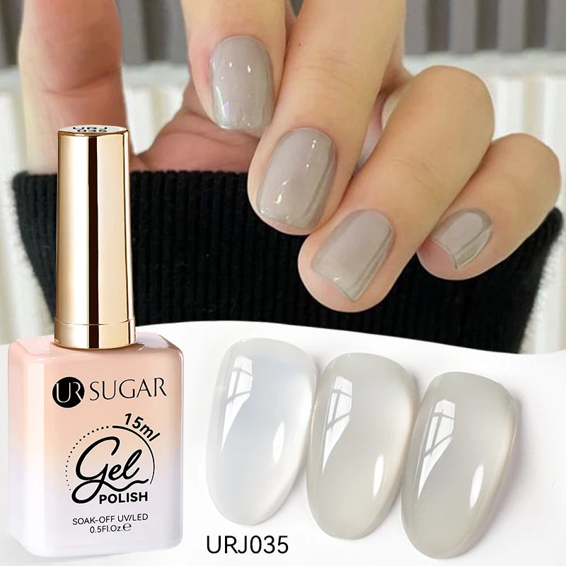 SUGAR Jelly Milky White Translucent Gel Polish