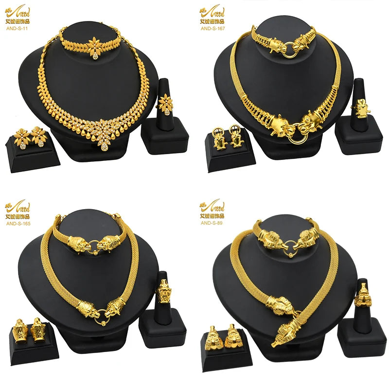 African Jewelry Big Necklace Jewelry Set