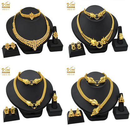 African Jewelry Big Necklace Jewelry Set