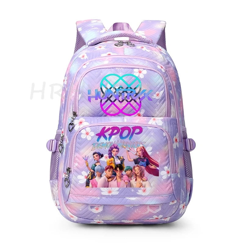 K-pop Demon Hunters Backpack Girls Boys Youth School Bags
