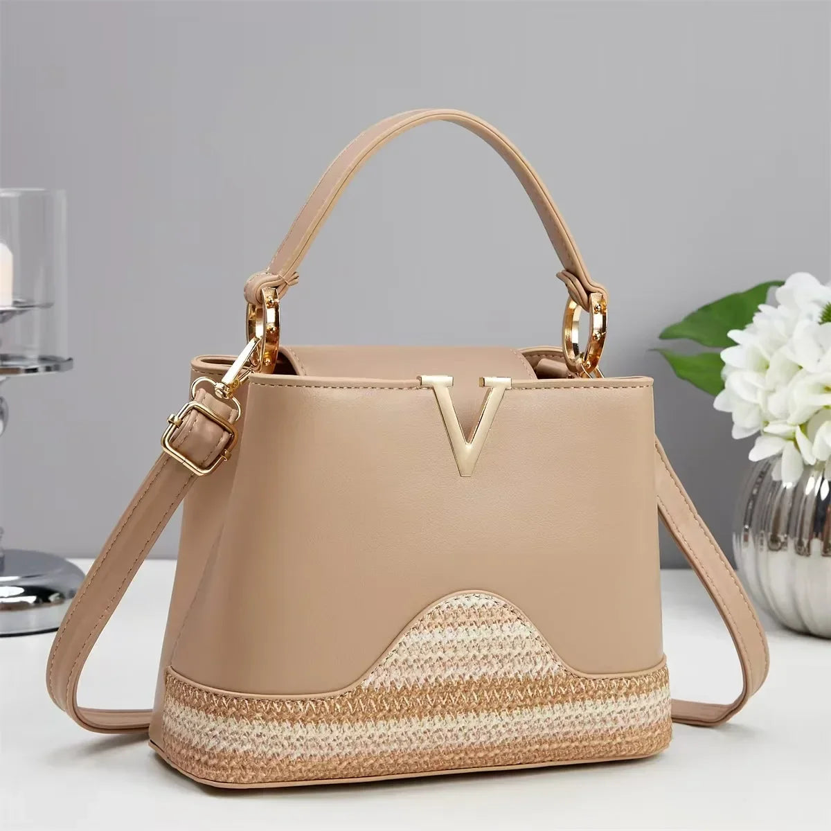 luxury leather single shoulder straddle bag