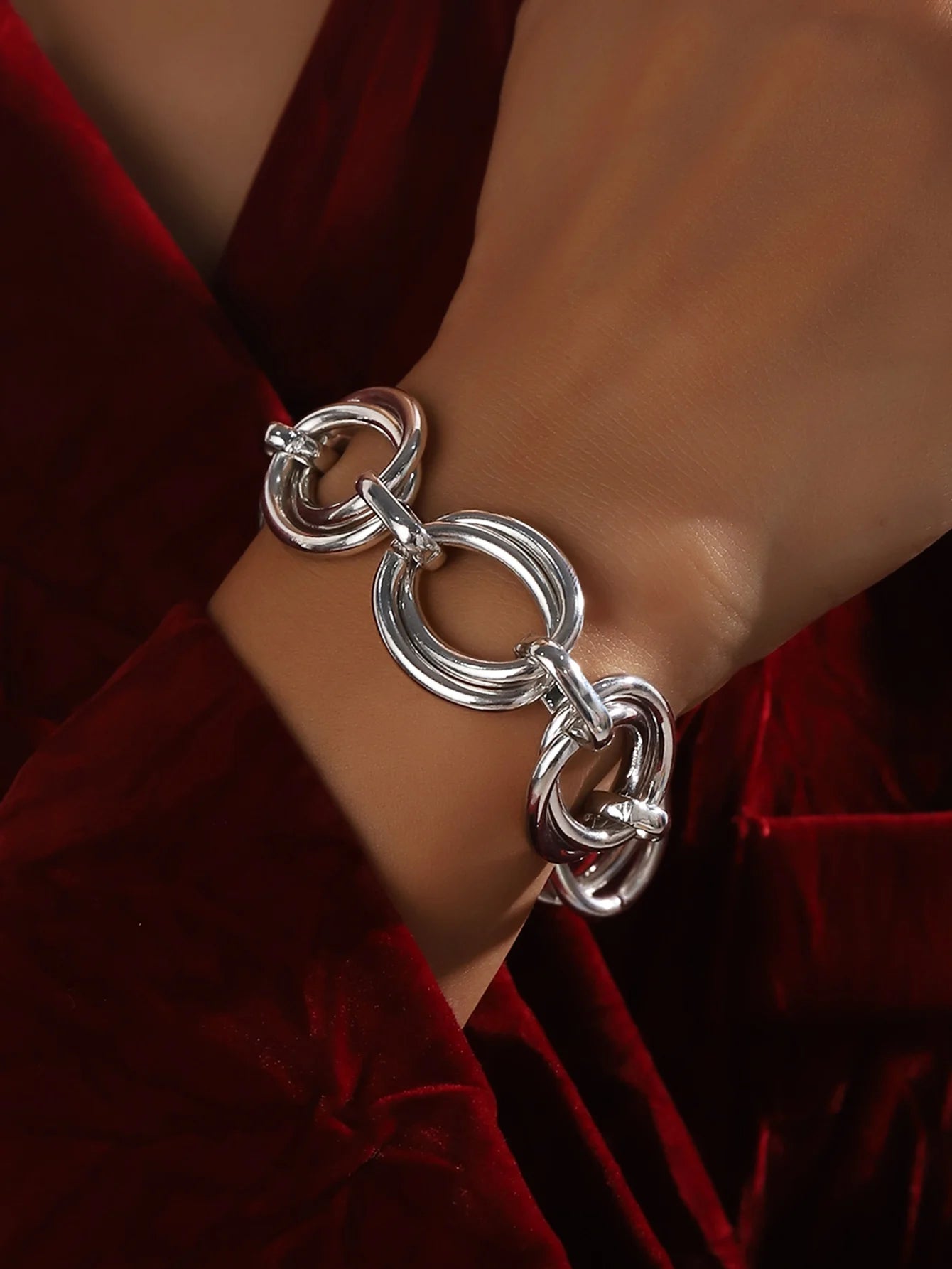 Never Fade Stainless Steel Oval Links Chain Minimalist Metal Links Bracelets
