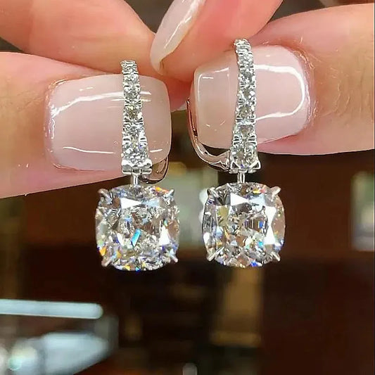 925 Sterling Silver Crystal Cubic Zircon Earring
