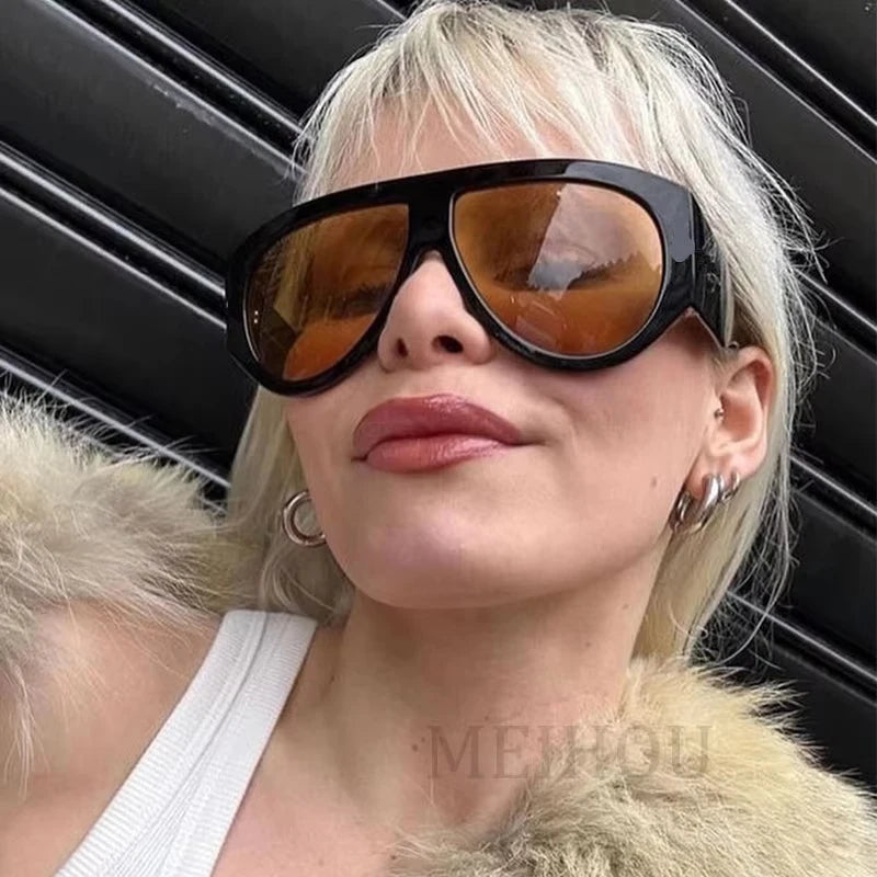 Oversized Pilot Luxury Big Frame Sunglasses