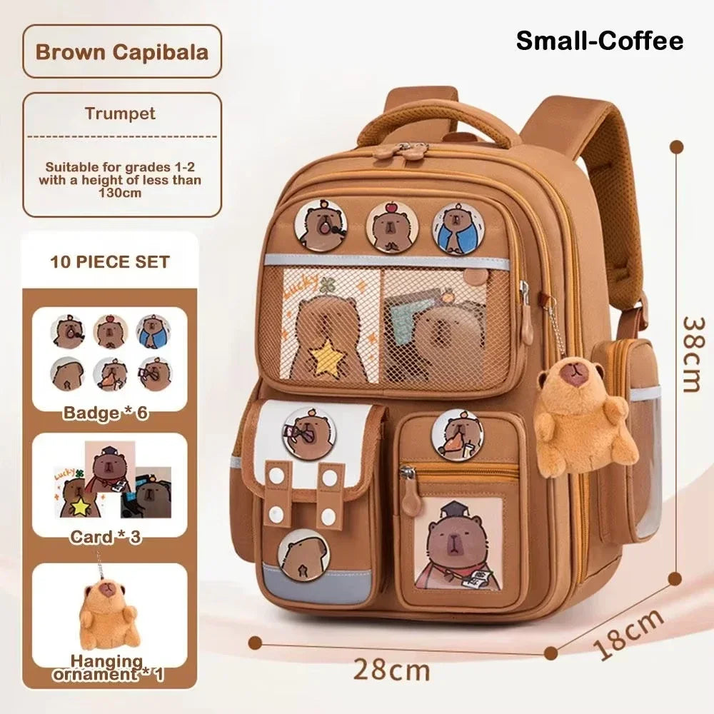 Capybara Waterproof Backpack Large Capacity Backpack
