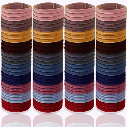 50PCS/Set Cotton Elastic Hair Ties