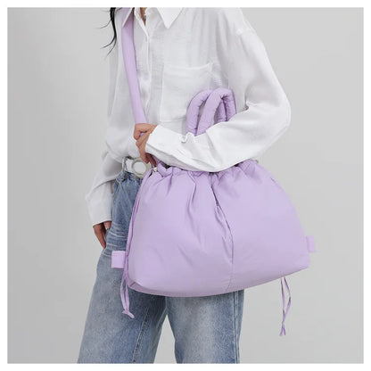 Down Padded Jacket Single Shoulder Tote Bag