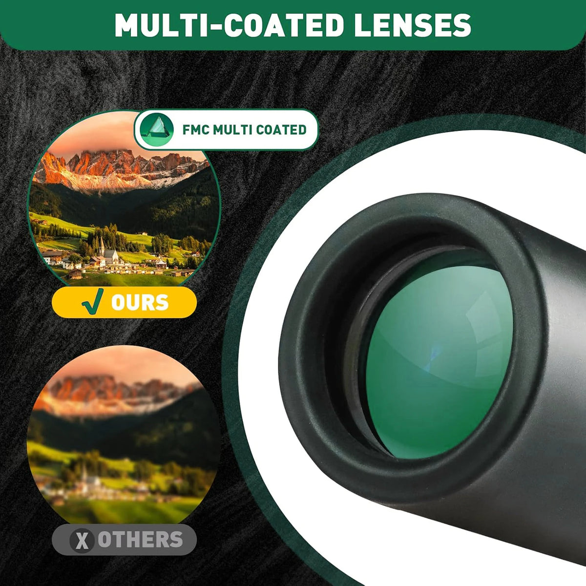 Monocular Telescope Upgrade 2000X24 HD Monoculars Adapter Pocket Monoscope Binoculars