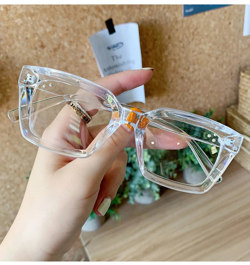 Reading Oversized Square Large Frame Presbyopia Eyeglasses