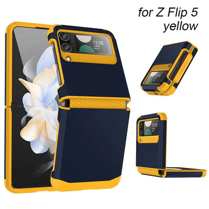 Z Flip 3/4/5 Case New Shock Proof Armor Phone Cover Protective Hinge Mobile Phone Protector