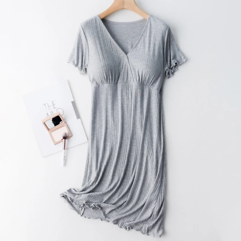 Maternity Breastfeeding Nightgowns Sleepwear Pregnancy Pajamas