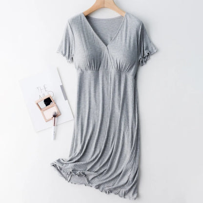 Maternity Breastfeeding Nightgowns Sleepwear Pregnancy Pajamas