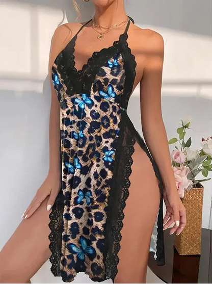 Sexy Large Size Loose Slit Lingerie