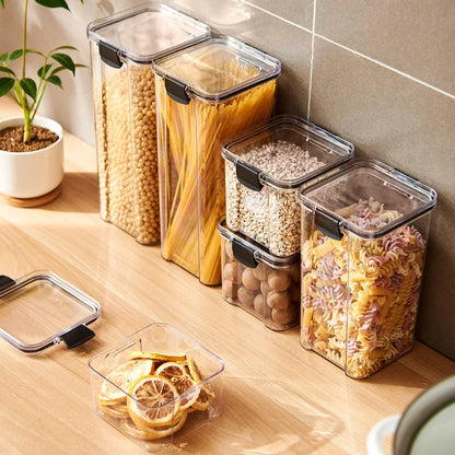 Sealed Jars Grain Storage Organizer Jars Set