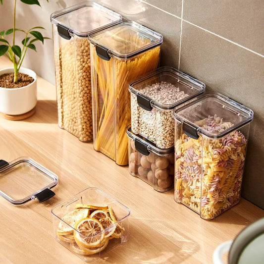 Sealed Jars Grain Storage Organizer Jars Set