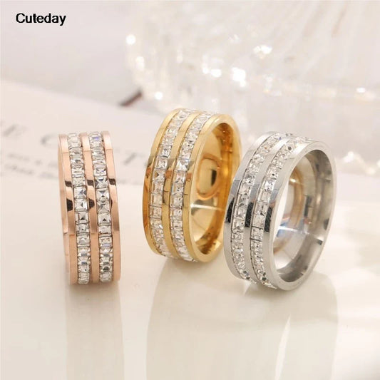 🎁 Stainless Steel 18 K Gold Plated Sun Rings (100% off)