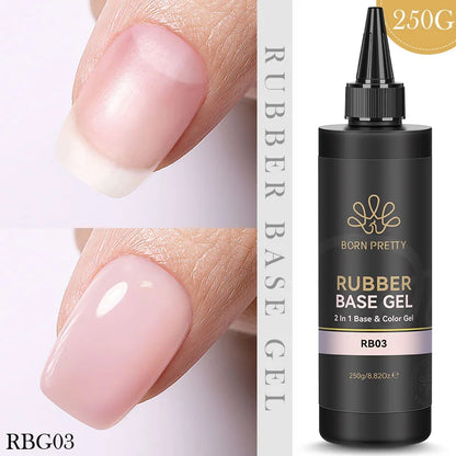 250g Pure Black White Color Gel Nail Polish Jelly Nude Gel