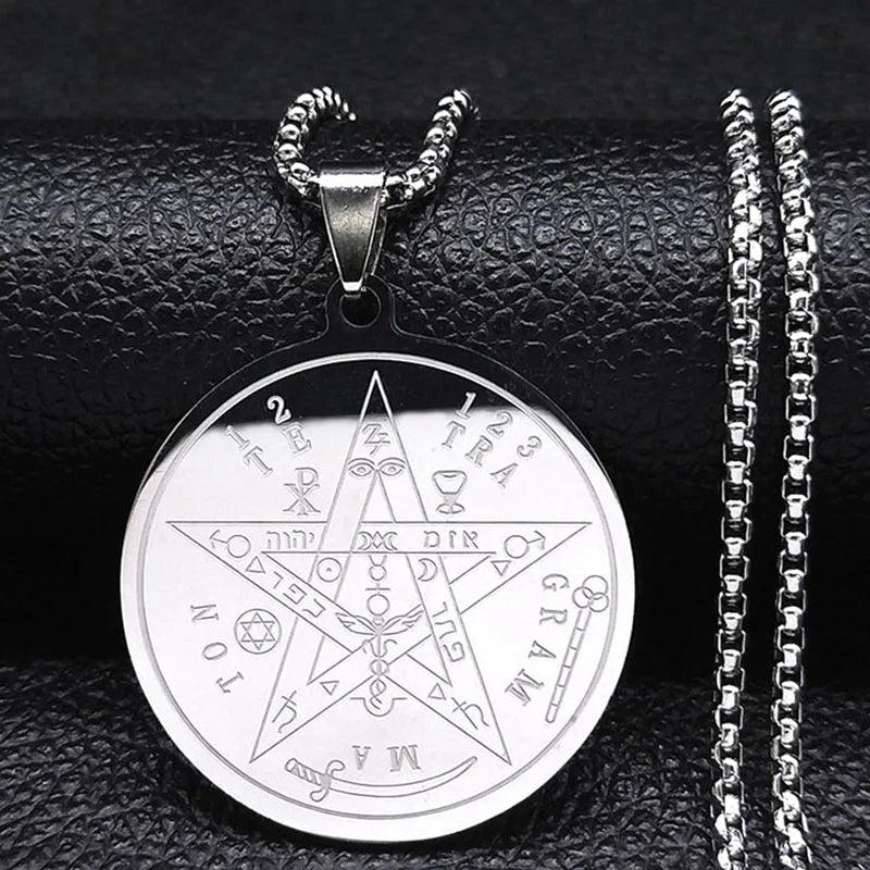 Seven Archangels Amulet Stainless Steel Necklaces