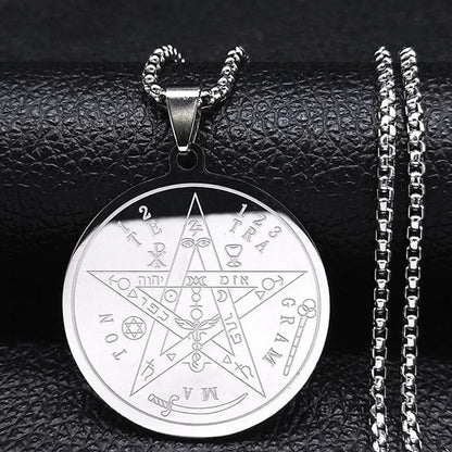 Seven Archangels Amulet Stainless Steel Necklaces