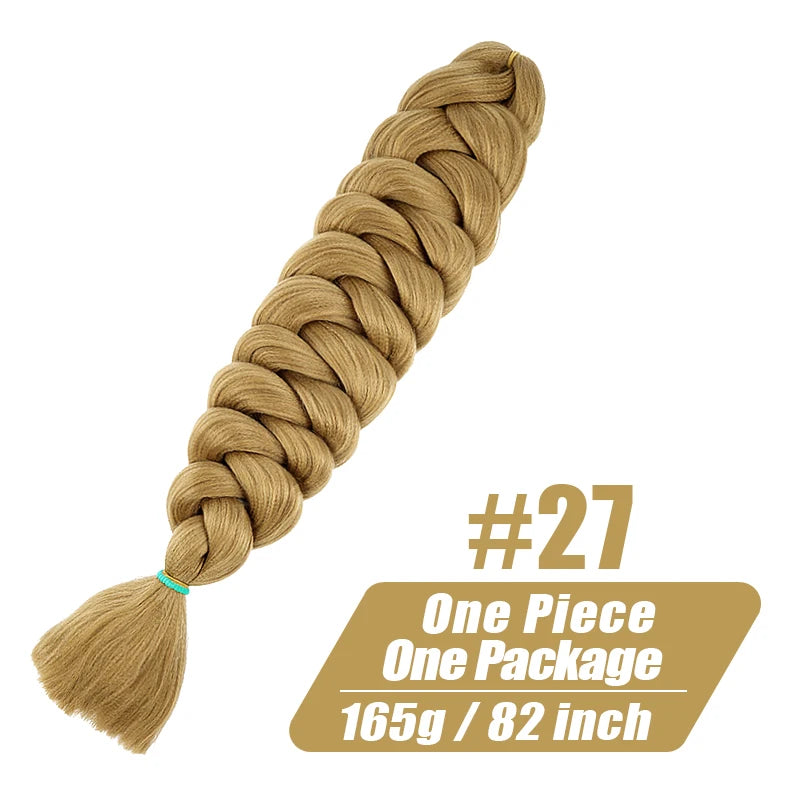 82 Inch Long Jumbo Braiding Hair Synthetic Braids Crochet Hair Extensions 165g