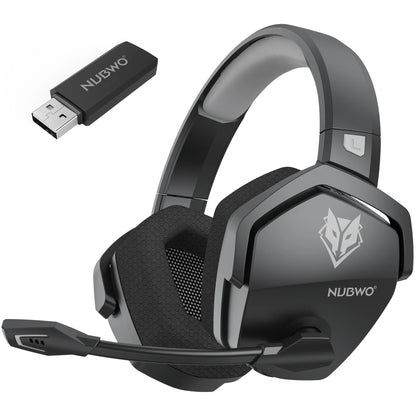 Dual Wireless Gaming Headphones 2.4GHz Bluetooth 5.3 Headsets Gamer with Microphone