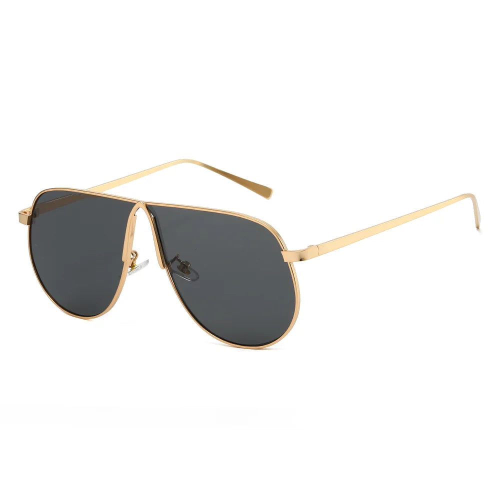 vintage oversized alloy square sunglasses