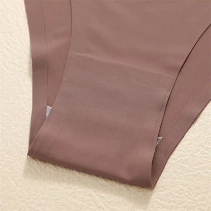 Sexy Low Rise Briefs Ice Silk Lingerie