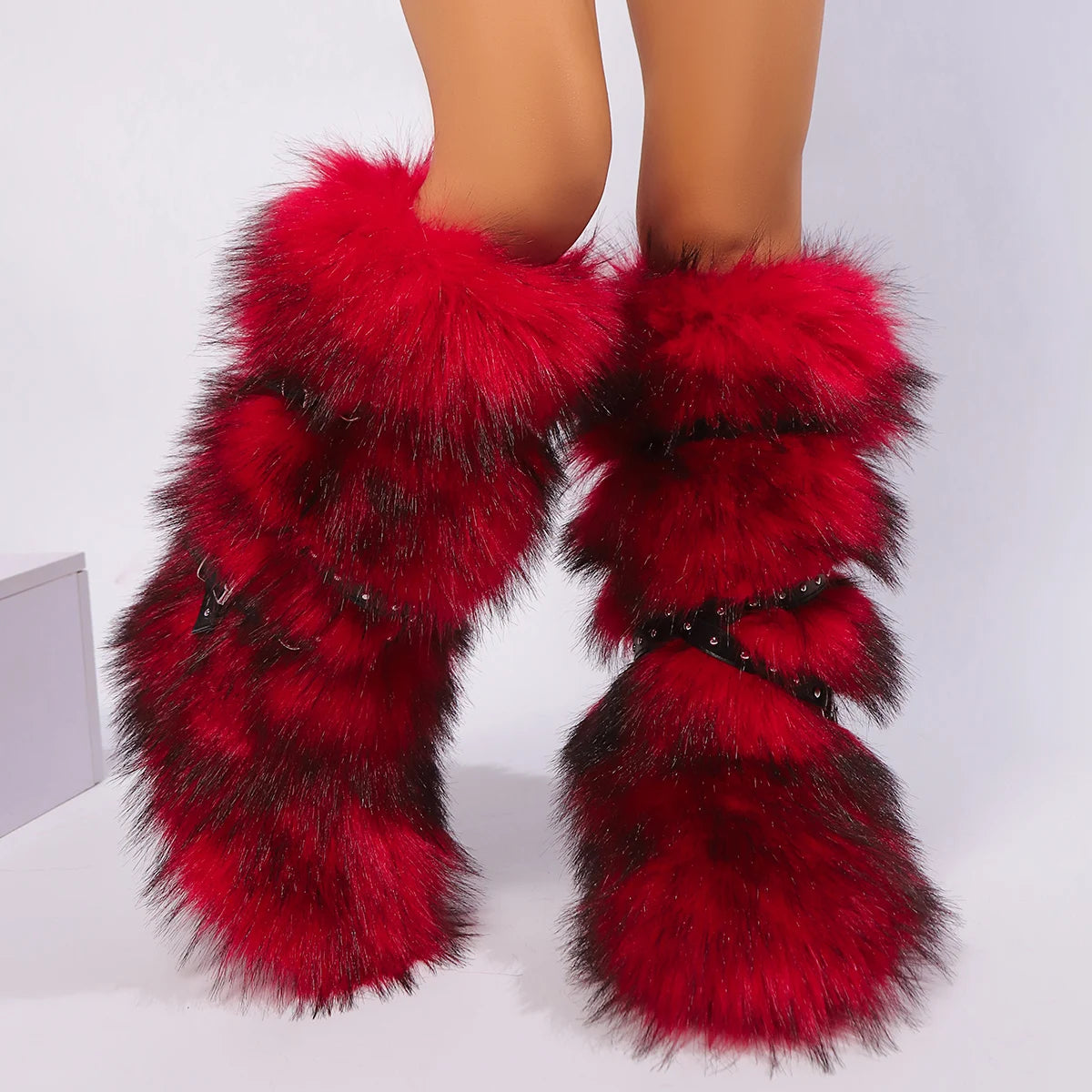 Faux Fur Snow Long Boots