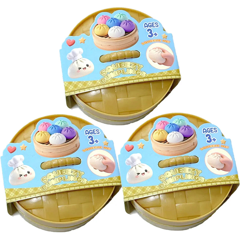 Colorful 6 Styles Glitter Dumpling Glitter Dumpling Squishy Squeeze Toy